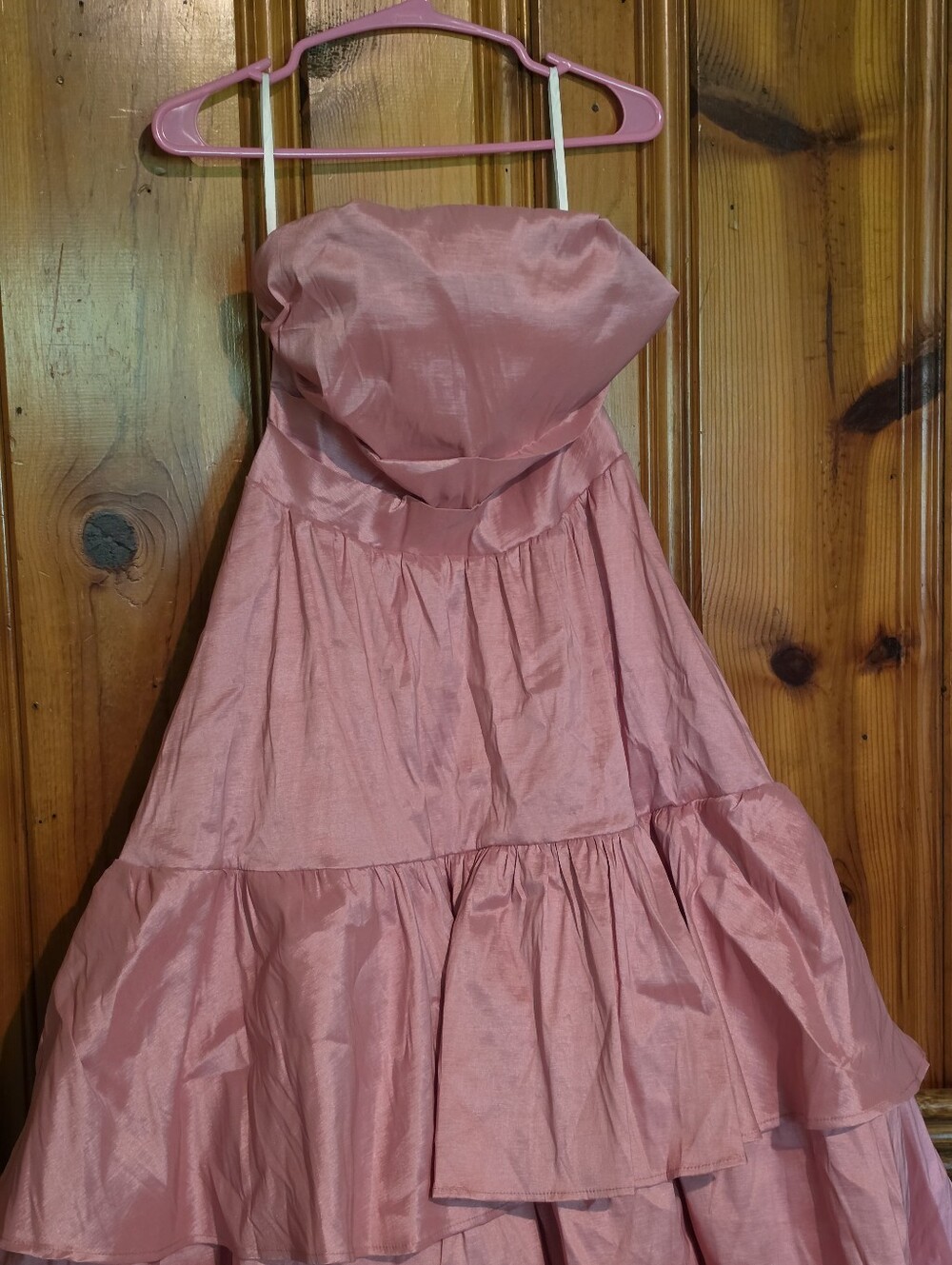Pink Women's Elegant Cute And Sexy Woman Pink Tube Top Dress - Picture 4 of 16